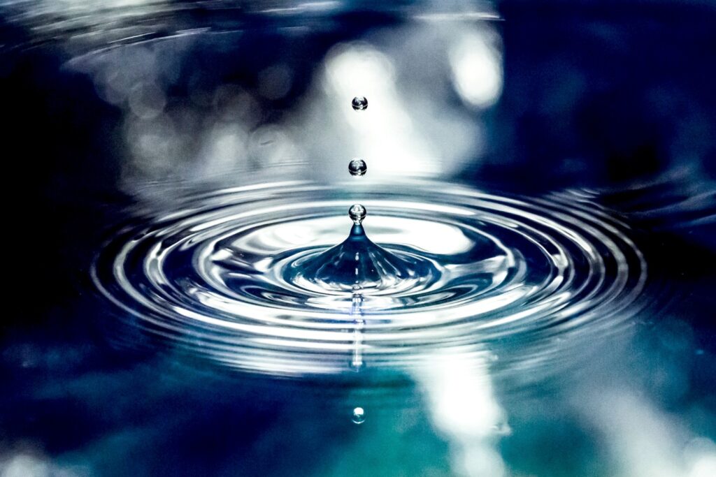 Drop of clean water